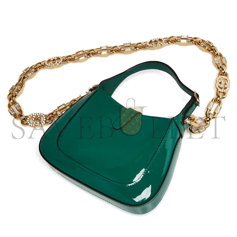G*u*i jackie 1961 mini bag patent leather 605524 (19*13*3cm)